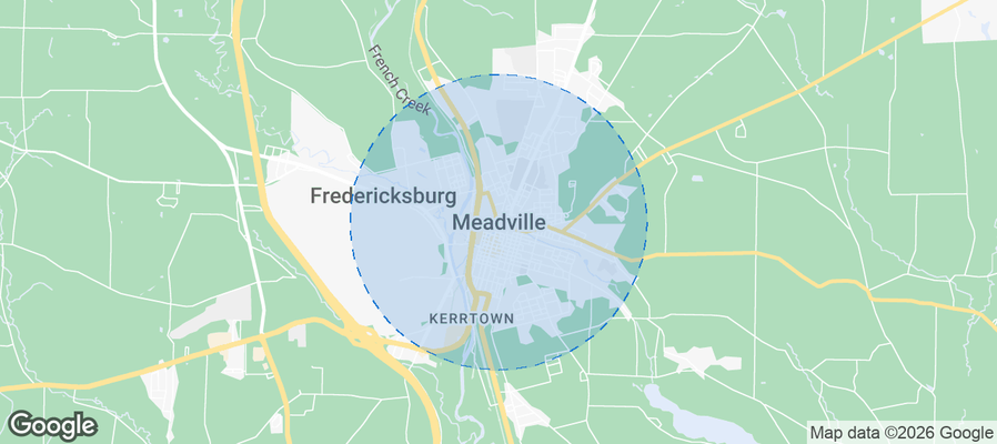 Meadville Airbnb map